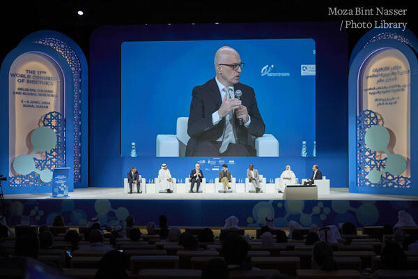 Her Highness attends the opening of the 17th World Congress of Bioethics in Doha