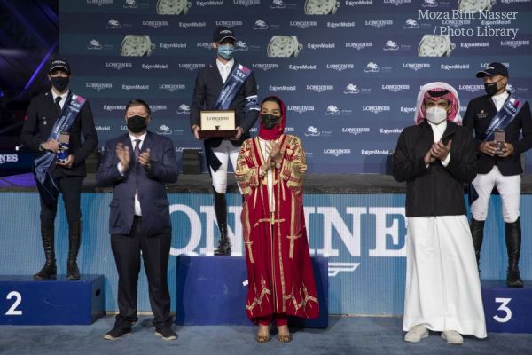 Their Highnesses attend the final of the Longines Global Championship Tour 2021